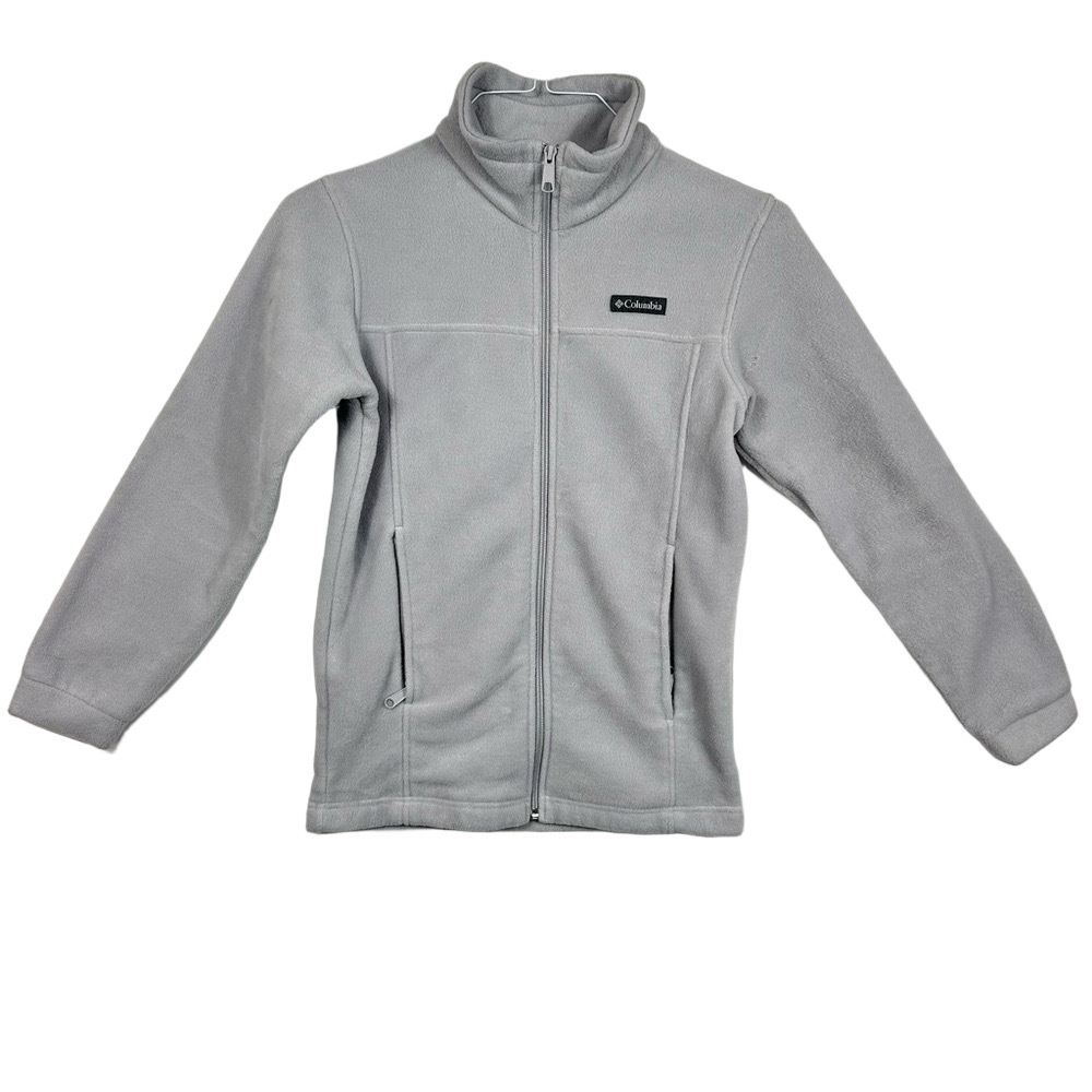 Columbia Kids Gray Fleece Jacket Size Large 14/16